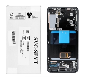 ServicePack LCD Display SAMSUNG S22 S901 GH82-27520E with frame grey