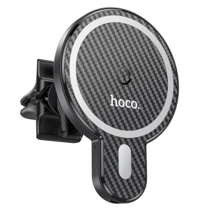 Držák do auta HOCO CA85 do větrací mřížky, MagSafe 15W, barva černá