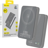 Externí baterie POWER BANK Blavec (BJ-04) 3v1, Slim 13,5mm, 10000mAh, Magsafe, Indukce 22,5W, 1x USB C, barva světle šedá