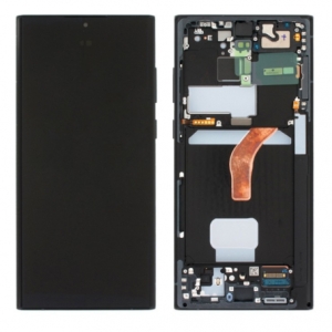 Dotyková deska Samsung S908 Galaxy S22 Ultra + LCD s rámečkem black - OLED