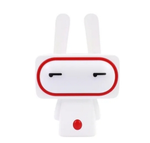 LED stolní lampička BIGI Rabbit, časovač, bílá
