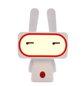 LED stolní lampička BIGI Rabbit, časovač, bílá
