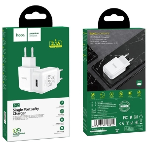 Cestovní nabíječ HOCO N2 Vigour 1x USB A (2A), barva bílá