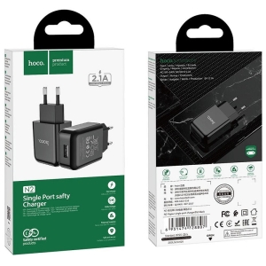 Cestovní nabíječ HOCO N2 Vigour 1x USB A (2A), barva černá
