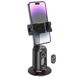 Selfie držák HOCO K23 otočný o 360 stupňů, s automatickým sledováním obličeje, barva černá