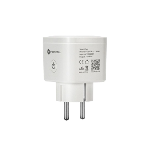 Chytrá zásuvka Forcell F-Energy EU02 230V s WiFi, programátorem a podporou Tuya/Amazon Alexa, bílá