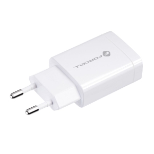 Nabíječka telefonu Forcell F-Energy USB A QC3.0 PD 18W, bílá