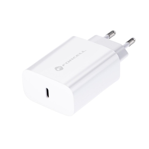 Nabíječka telefonu Forcell F-Energy USB C QC4.0 PD 25W, bílá