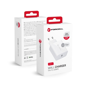 Nabíječka telefonu Forcell F-Energy USB C QC4.0 PD 45W, bílá