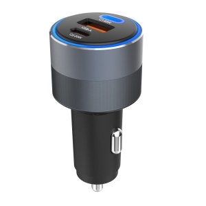 Autonabíječka Forcell F-Energy Alu 2 x USB C + USB A QC4.0 PD SFC2.0 85W šedá