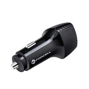 Autonabíječka Forcell F-Energy Carbon 2 x USB C QC3.0 PD 3A 40W, černá
