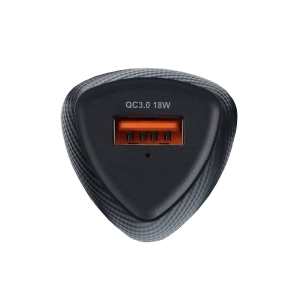 Autonabíječka Forcell F-Energy Carbon USB A QC3.0 3A 18W, černá