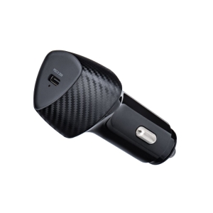 Autonabíječka Forcell F-Energy Carbon USB C QC3.0 PD 3A 20W, černá