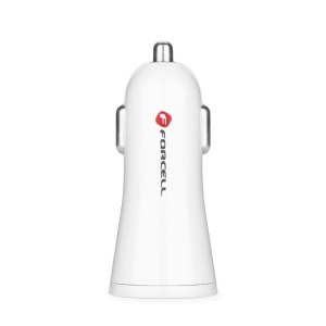 Autonabíječka Forcell F-Energy USB A 2,4A 10W QC3.0, bílá