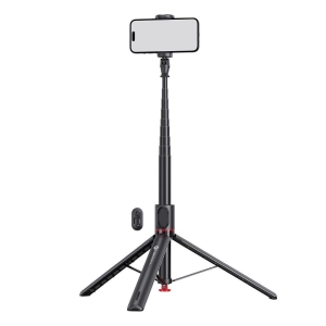 FORCELL F-GRIP automatická selfie tyč (33 až 177cm) s bezdrátovým dálkovým ovládáním, stativ, černá
