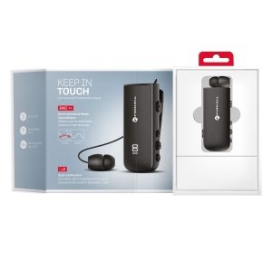Forcell F-Audio Drive EarBud Bluetooth, ENC, podporuje dvě zařízení současně, černá
