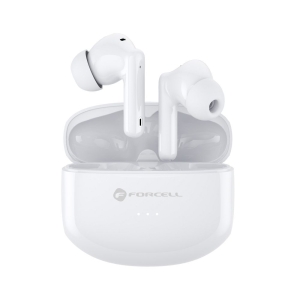 TWS sluchátka Forcell F-Audio TWS Clear Sound, bílá