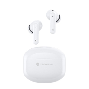 TWS sluchátka Forcell F-Audio TWS Clear Sound, bílá