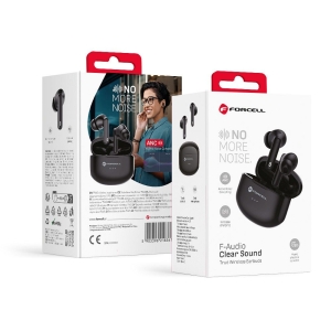TWS sluchátka Forcell F-Audio TWS Clear Sound, černá