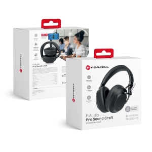 Bezdrátová sluchátka přes uši Forcell F-Audio ANC Pro Sound Craft, černá