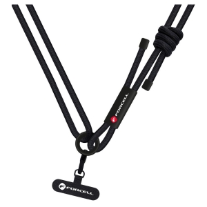 Nastavitelná crossbody šňůrka na telefon Forcell F-Design (max. 82,5 cm v poutku) černá