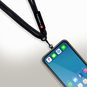 Nastavitelná crossbody šňůrka na telefon Forcell F-Design (max. 82,5 cm v poutku) černá