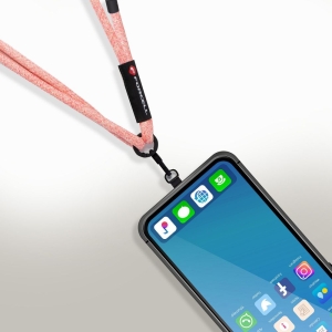 Nastavitelná crossbody šňůrka na telefon Forcell F-Design (max. 82,5 cm v poutku) růžová