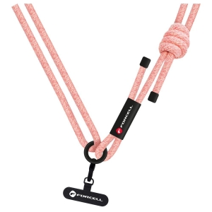 Nastavitelná crossbody šňůrka na telefon Forcell F-Design (max. 82,5 cm v poutku) růžová