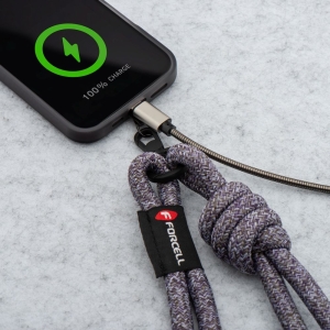 Nastavitelná crossbody šňůrka na telefon Forcell F-Design (max. 82,5 cm v poutku) fialová