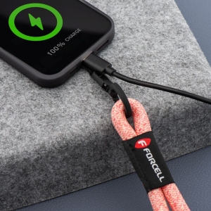 Nastavitelná šňůrka na zápěstí Forcell F-Design R10X40 (max. 20 cm v poutku) růžová