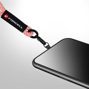 Nastavitelná šňůrka na zápěstí Forcell F-Design R10X40 (max. 20 cm v poutku) růžová