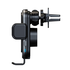 Držák FORCELL F-GRIP Grand  (F-24) do mřížky ventilátoru, s indukčním nabíjením 15W, stříbrný