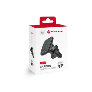 Magnetický držák telefonu do auta Forcell F-Grip Carbon H-CT325 do mřížky, černý