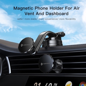 Magnetický držák telefonu do auta Forcell F-Grip MagLuxe na čelní sklo/plochu/mřížku, černý