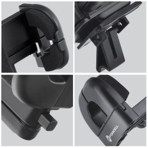 Univerzální držák telefonu do auta Forcell F-Grip Regular do mřížky ventilátoru, černý