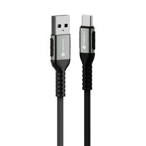Kabel USB A do USB C Forcell F-Energy QC4.0 3A 66W Cafule 0,25 m černý