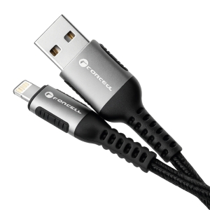 Kabel USB A na Lightning Forcell F-Energy 2.4A 12W Cafule 2 m černý