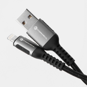 Kabel USB A na Lightning Forcell F-Energy 2.4A 12W Cafule 3 m černý