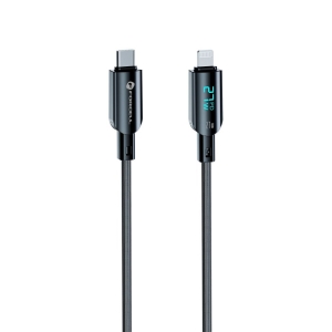 Digitální Kabel Forcell F-Energy USB-C na Lightning PD 3A 27W 1,2 m černý