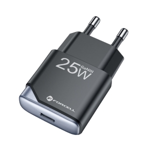 Forcell F-Energy Ultra Slim GaN III USB C, PD 25W QC4.0 3A, černá