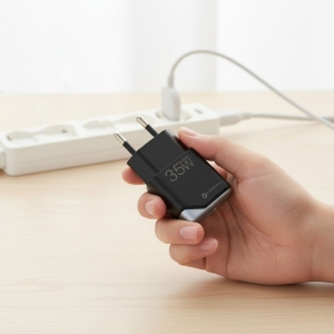 Forcell F-Energy Ultra Slim GaN III USB C, PD 35W QC4.0 3A, černá