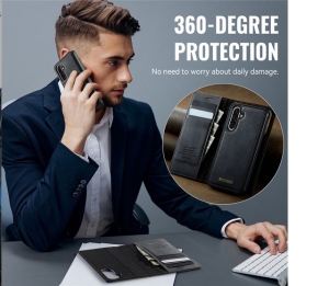 Pouzdro Book CaseMe Magnetic 2v1 iPhone 17 AIR, kompatibilní s magsafe, barva černá