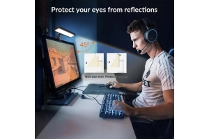 Led světlo Apexel APL-FL06, tripod stojánek, klip na monitor, barva černá