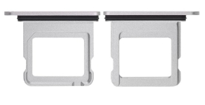 Šuplík SIM iPhone 16, 16 Plus Single SIM silver