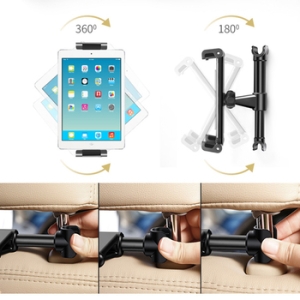 Držák do auta Blavec BH-17 na opěrku sedačky, pro mobilní telefon a tablet, barva černá