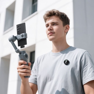 Bezdrátový mikrofon Hoco L21, magnetický, USB C konektor, černý