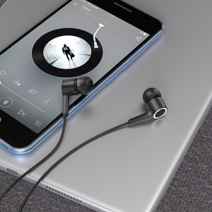 Hands Free HOCO M104 s mikrofonem, 3,5 mm jack, barva černá