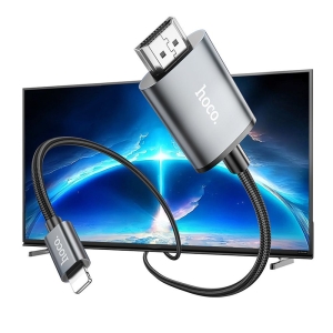 Kabel HOCO UA27, Lightning na HDMI ( Full HD1080p), 2 m, steel grey