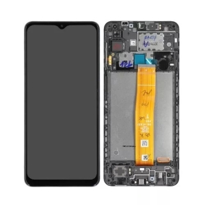 Dotyková deska Samsung A125, A127 Galaxy A12, A12s + LCD s rámečkem black (ver. ALL)