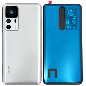 Kryt baterie Xiaomi 12T PRO + sklíčko kamery (200 MPx) silver